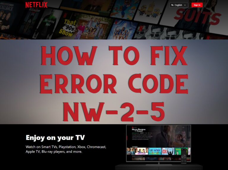 netflix error code nw-2-5