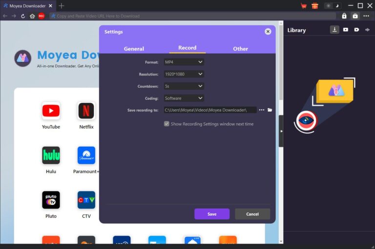 record–tab-in-moyea-settings
