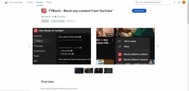 youtube extension