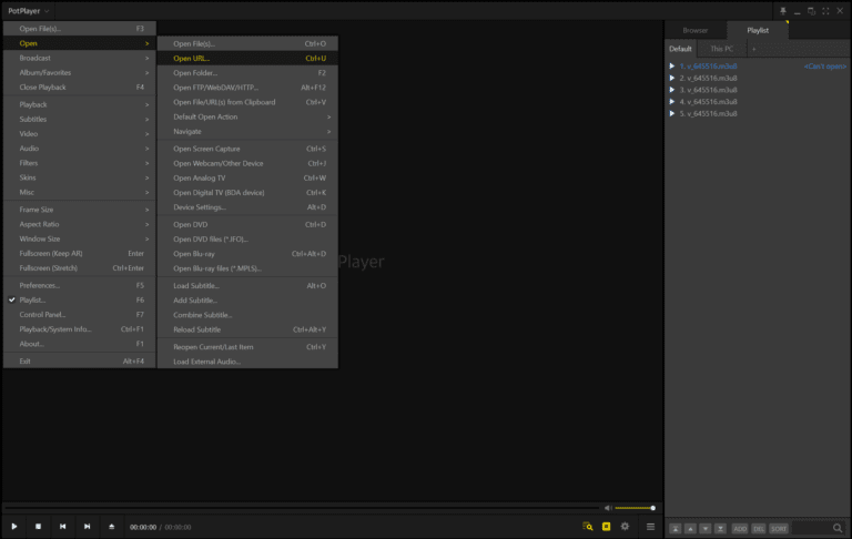 choose-open-url-paste-m3u8-url-on-potplayer