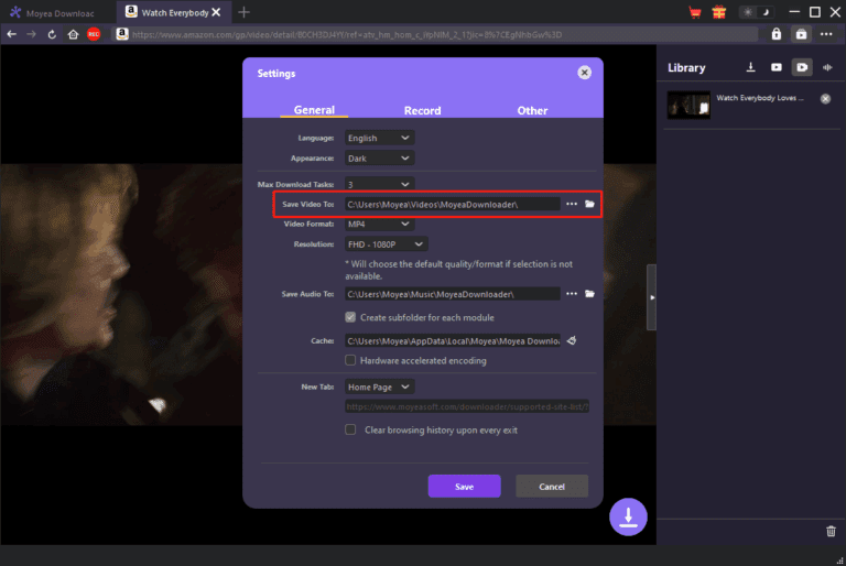 screen record amazon prime