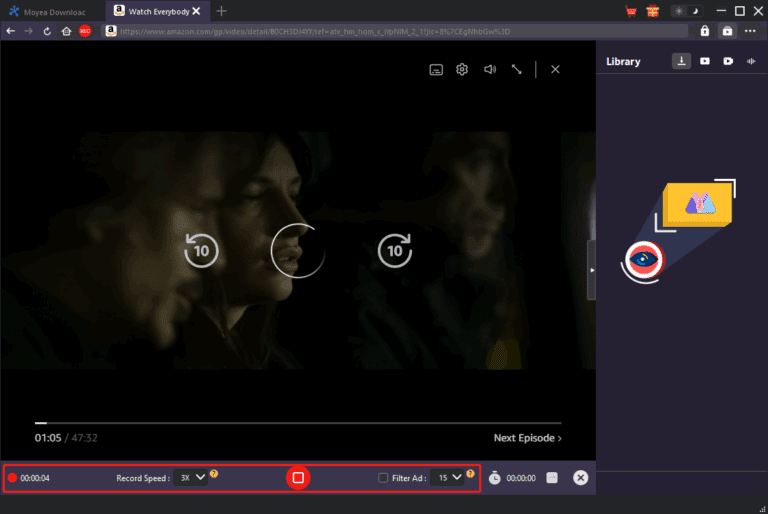 screen record amazon prime