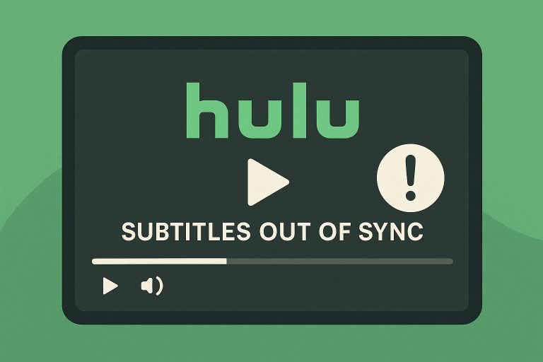 Hulu subtitles out of sync