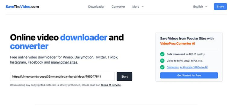 download vimeo videos with online downloader