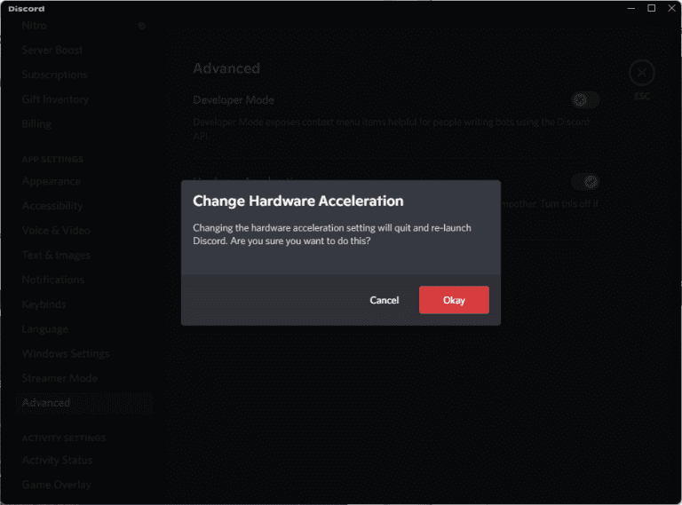 adjust discord settings