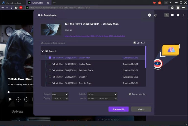 choose video and download