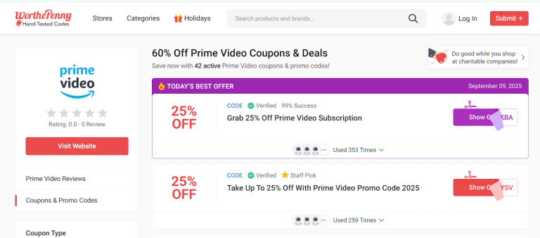 get discounts on for Prime Access