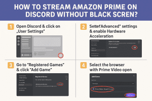 How to Stream Amazon Prime on Discord Without Black Screen?