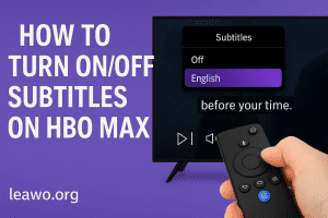 How to Turn on/off Subtitles on HBO  Max