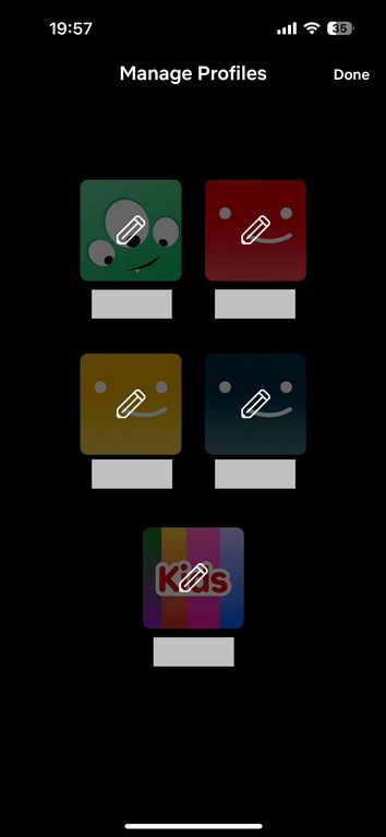 edit netflix profile