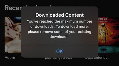 maximum download limits