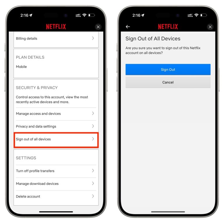 sing out of netflix using iphone