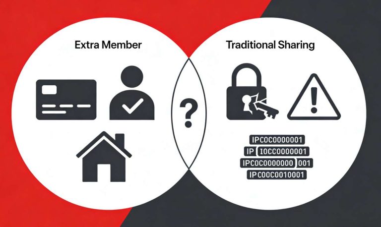 how does netflix extra member work