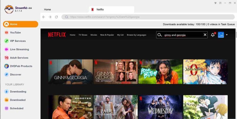 StreamFab Netflix downloader Home interface